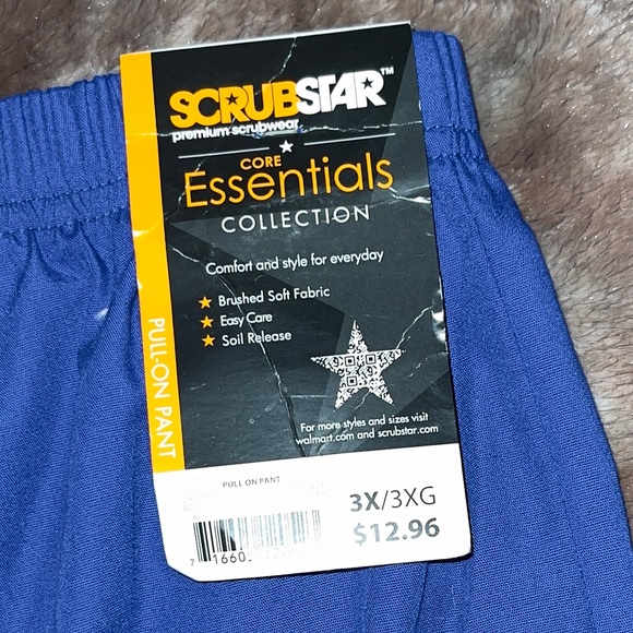 Scrubstar blue scrub pants size 3X/3XG brand new with tags. - Picture 2 of 4